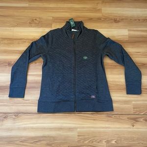 L.L Bean quilted full zip sweatshirt